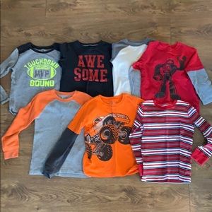 Boy’s Jumping Beans Bundle of 7 Long Sleeve Shirts